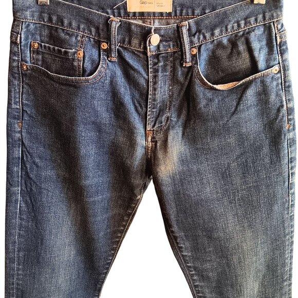 31x30 Men's Jeans Gap 1969 Skinny Resin Fade 32x30 actual measurements Stretch - Picture 3 of 6